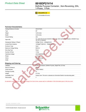 8910DP21V14 datasheet  